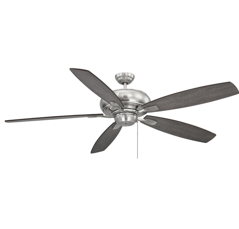 Savoy House Wind Star 68-227-5RV-187 68``Ceiling Fan, Brushed Pewter Finish - LightingWellCo