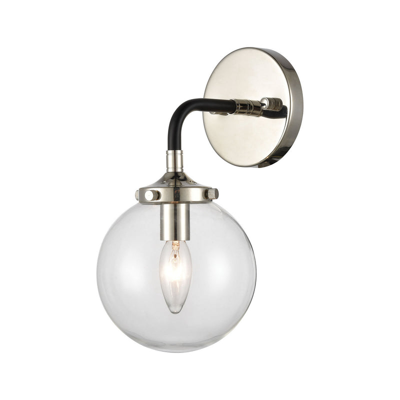 ELK Home 15350/1 One Light Wall Sconce, Polished Nickel Finish - At LightingWellCo