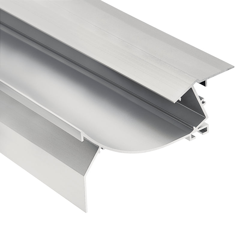 Kichler 1TEC2W1RC8SIL Tape Extrusion Channel, Silver Finish - LightingWellCo