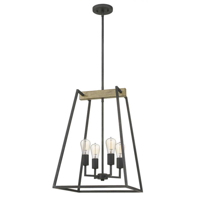 Quoizel BRT5204GK Four Light Foyer Pendant, Grey Ash Finish - LightingWellCo