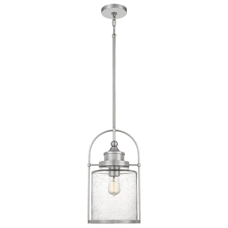 Quoizel QPP2782BN One Light Mini Pendant, Brushed Nickel Finish - LightingWellCo