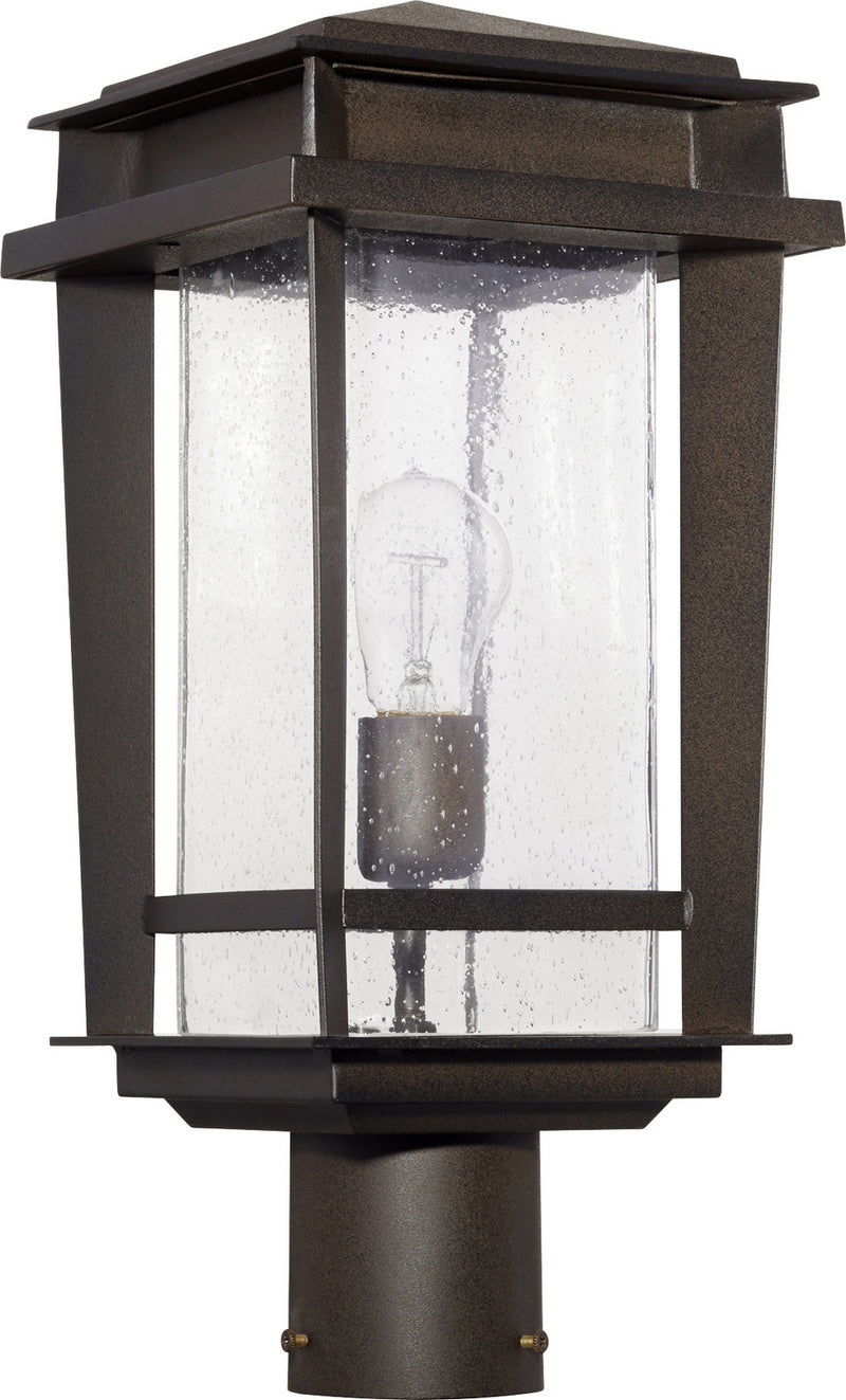 Quorum 7042-1-86 One Light Post Mount, Oiled Bronze Finish - LightingWellCo