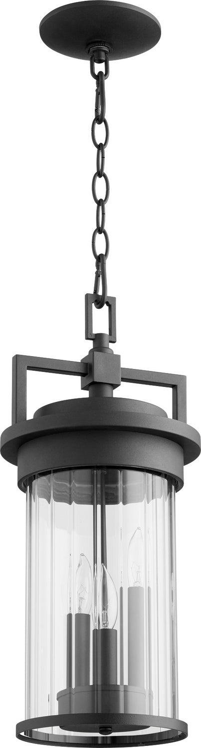 Quorum 7216-3-69 Three Light Pendant, Black Finish - LightingWellCo