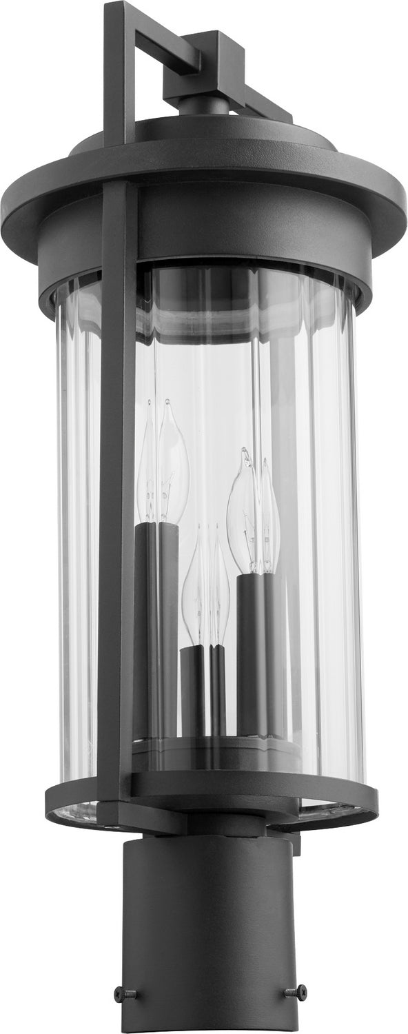 Quorum 7217-3-69 Three Light Post Mount, Black Finish - LightingWellCo