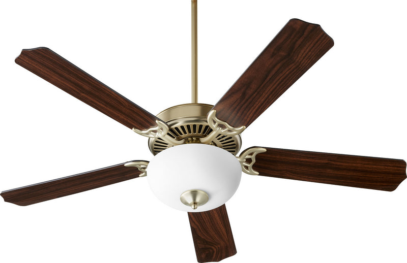 Quorum 7525-9080 52``Ceiling Fan, Aged Brass Finish - LightingWellCo