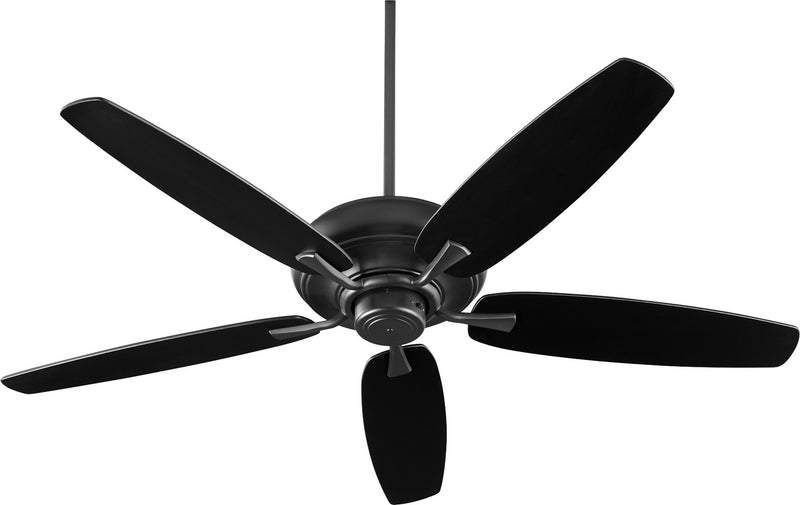Quorum 90565-69 56``Ceiling Fan, Black Finish - LightingWellCo