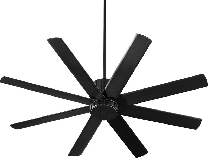 Quorum 96608-69 60``Ceiling Fan, Black Finish - LightingWellCo