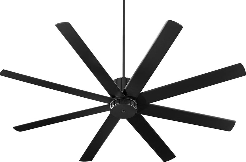 Quorum 96728-69 72``Ceiling Fan, Black Finish - LightingWellCo