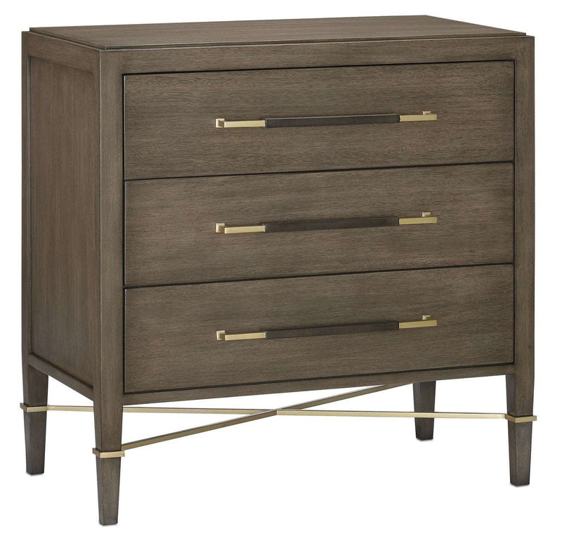 Currey and Company 3000-0118 Chest, Chanterelle/Coffee/Champagne Finish - LightingWellCo