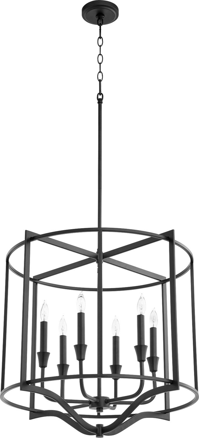 Quorum 6414-6-69 Six Light Nook, Black Finish - LightingWellCo