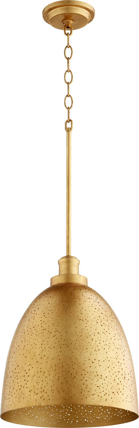 Quorum 8827-74 One Light Pendant, Gold Leaf Finish - LightingWellCo