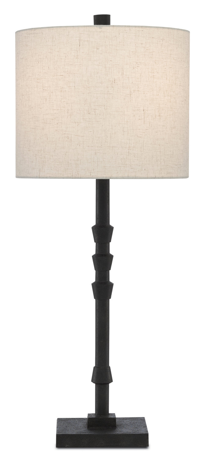 Currey and Company 6000-0344 One Light Table Lamp, Molé Black Finish - LightingWellCo