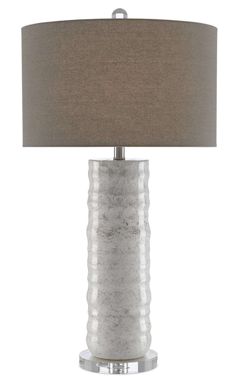 Currey and Company 6000-0432 Table Lamp, Ivory/Taupe Finish - LightingWellCo