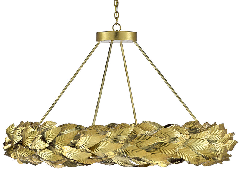 Currey and Company 9000-0515 28 Light Chandelier, Contemporary Gold Leaf/Painted Gold Finish - LightingWellCo