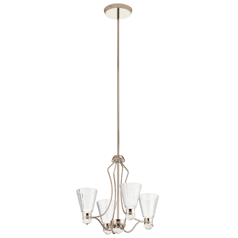 Kichler 44353PNLED LED Chandelier, Polished Nickel Finish - LightingWellCo