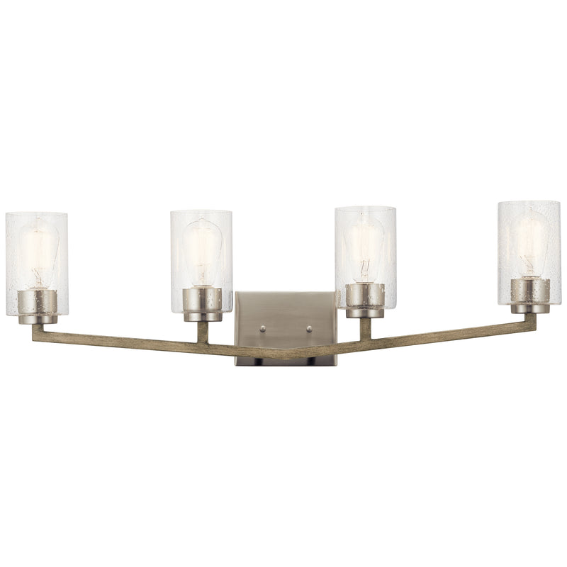 Kichler 45035DAG Four Light Bath, Distressed Antique Gray Finish - LightingWellCo