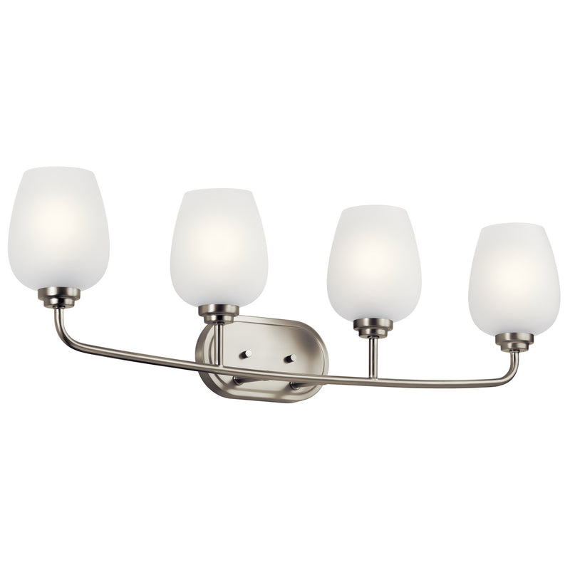 Kichler 45130NI Four Light Bath, Brushed Nickel Finish - LightingWellCo