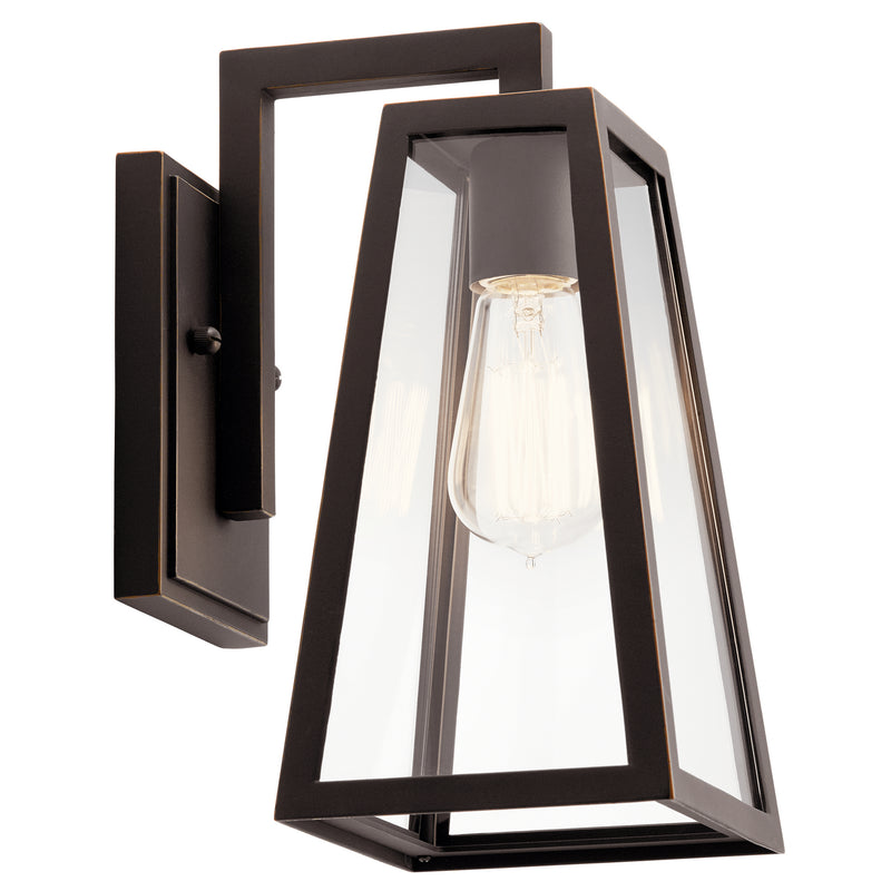 Kichler 49330RZ One Light Outdoor Wall Mount, Rubbed Bronze Finish - LightingWellCo