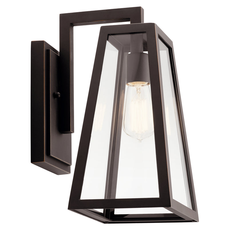 Kichler 49331RZ One Light Outdoor Wall Mount, Rubbed Bronze Finish - LightingWellCo