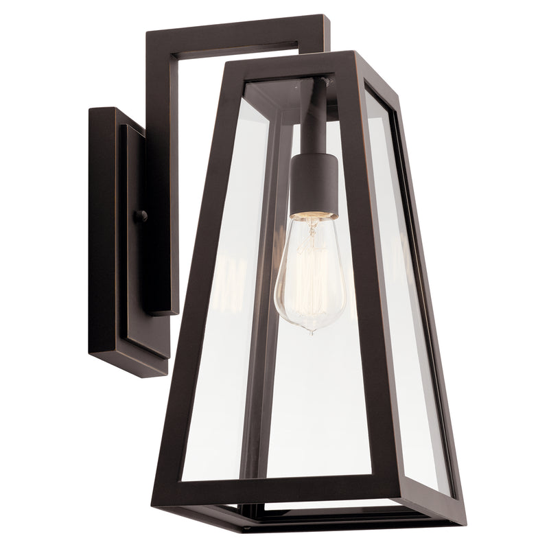 Kichler 49332RZ One Light Outdoor Wall Mount, Rubbed Bronze Finish - LightingWellCo