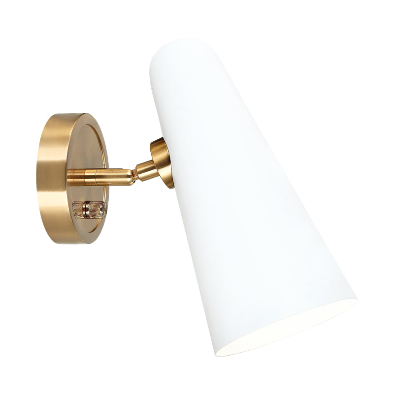 Matteo Lighting S05211WH One Light Wall Sconce, White Finish - LightingWellCo