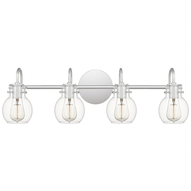 Quoizel ANW8604C Four Light Bath Fixture, Polished Chrome Finish - LightingWellCo