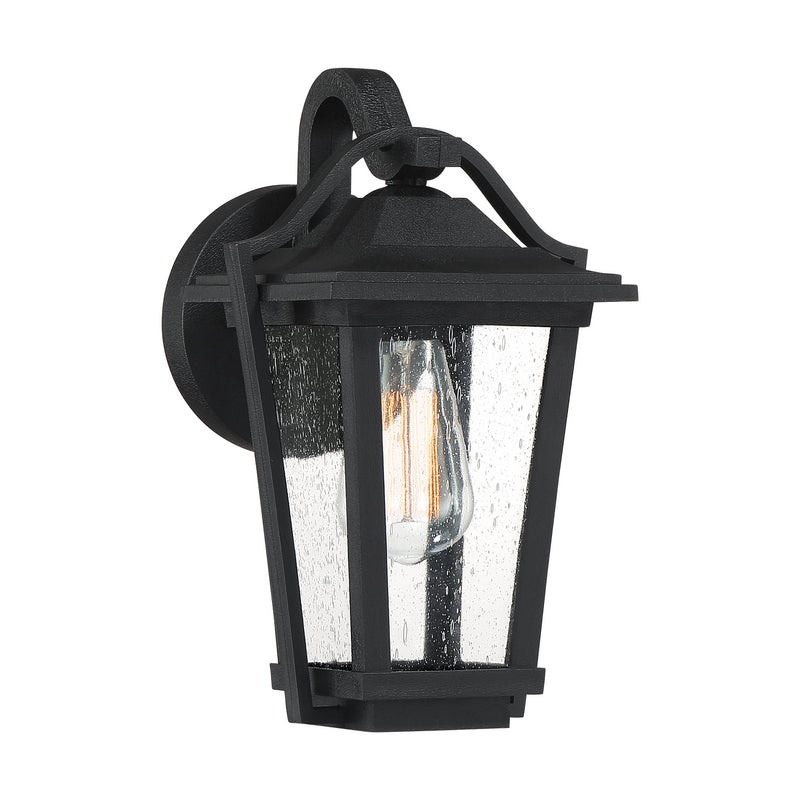 Quoizel DRS8407EK One Light Outdoor Wall Lantern, Earth Black Finish - LightingWellCo