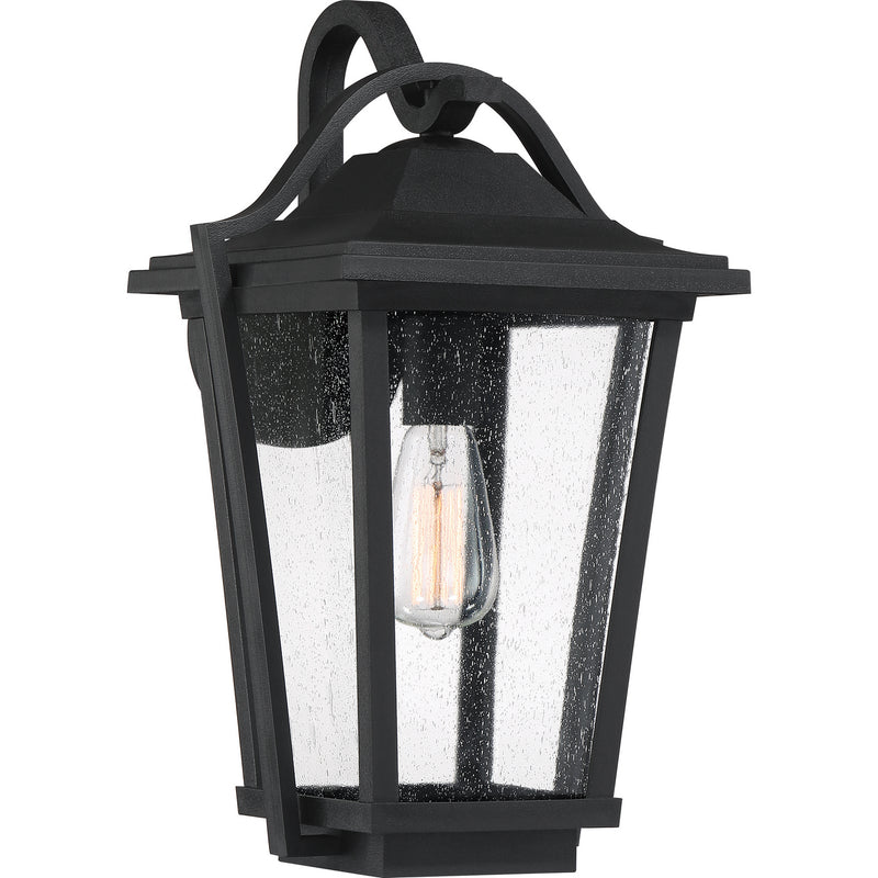 Quoizel DRS8411EK One Light Outdoor Wall Lantern, Earth Black Finish - LightingWellCo