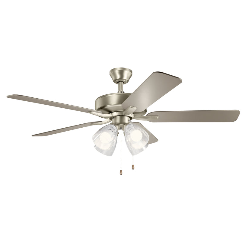 Kichler 330016NIS 52``Ceiling Fan, Brushed Nickel Finish - LightingWellCo