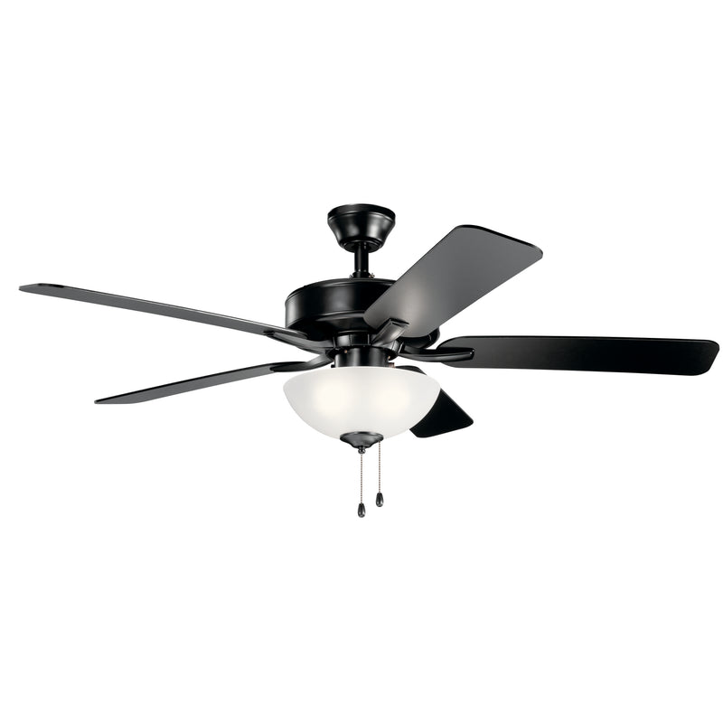 Kichler 330017SBK 52``Ceiling Fan, Satin Black Finish - LightingWellCo