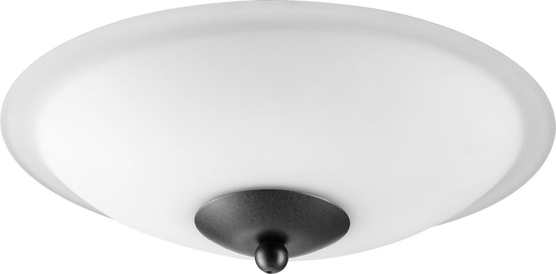 Quorum 1180-869 LED Fan Light Kit, Black w Satin Opal Finish - LightingWellCo