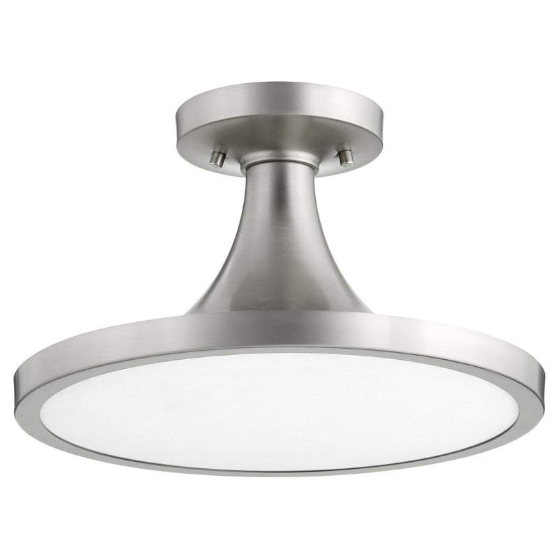 Quorum 3001-15-65 One Light Ceiling Mount, Satin Nickel Finish - LightingWellCo