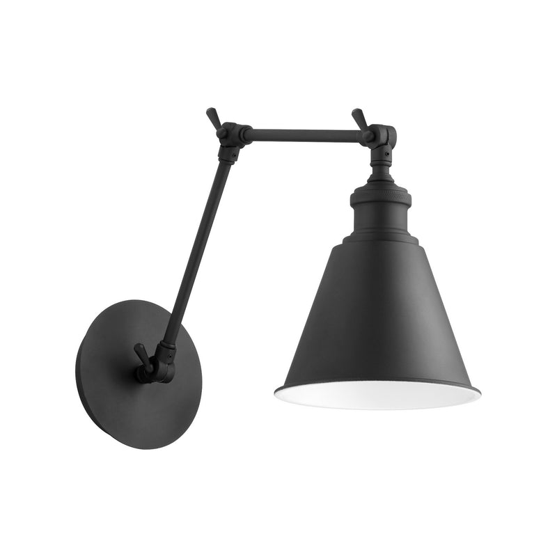 Quorum 5391-69 One Light Wall Mount, Black Finish - LightingWellCo