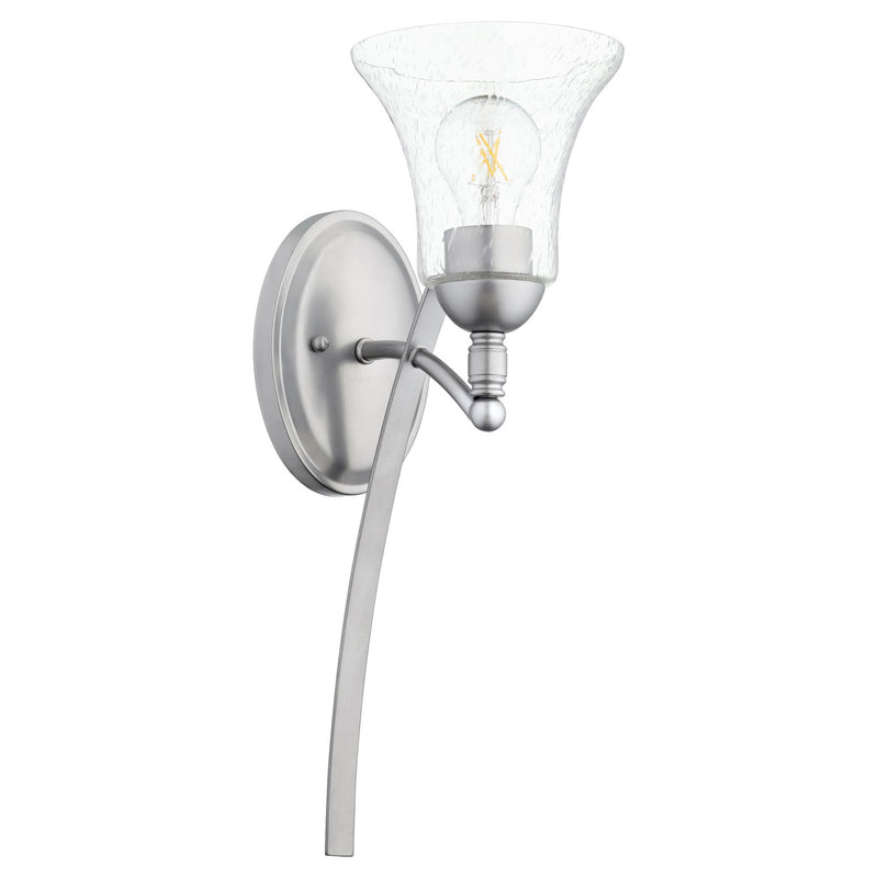 Quorum 5477-1-64 One Light Wall Mount, Classic Nickel Finish - LightingWellCo