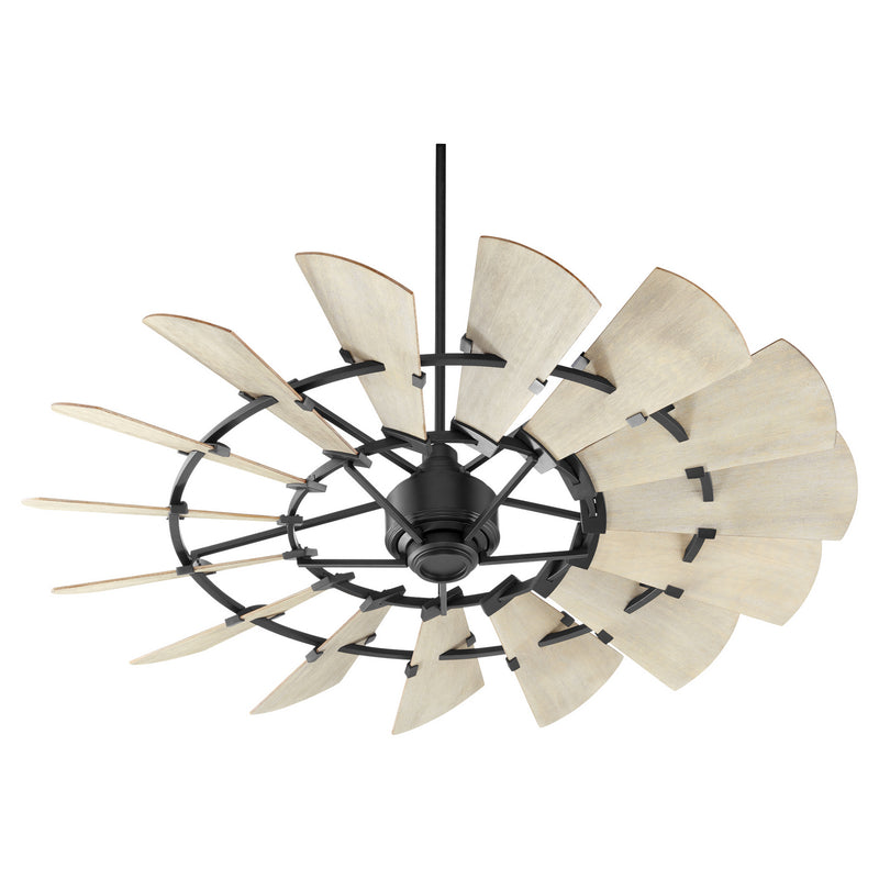Quorum 96015-69 60``Ceiling Fan, Black Finish - LightingWellCo