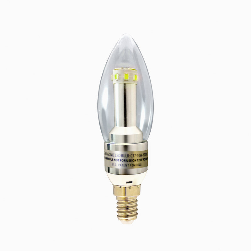 Gama Sonic C37BW10W Light Bulb, Bright White-LightingWellCo