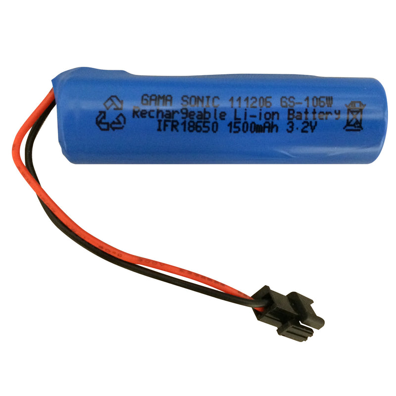Gama Sonic GS32V15 Lithium-ion Battery 1PK 3.2V/1500ma, Blue-LightingWellCo
