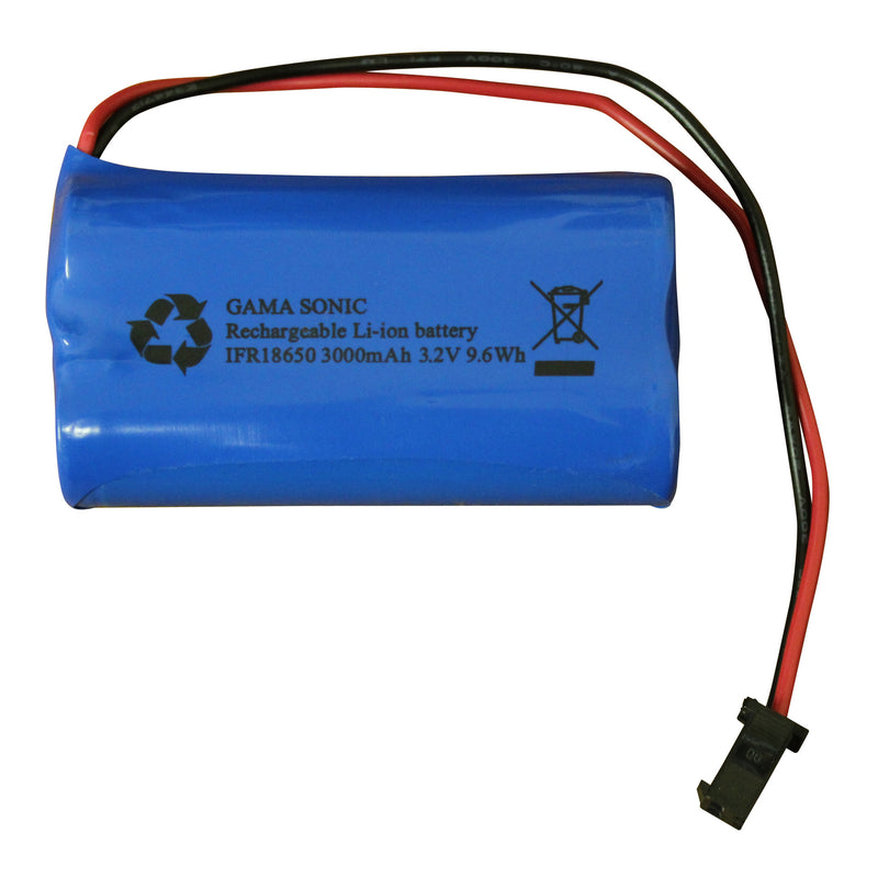 Gama Sonic GS32V30 Lithium-ion Battery 2PK 3.2V/3000ma, Blue-LightingWellCo
