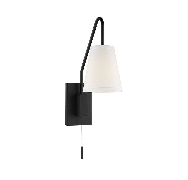 Savoy House Owen 9-0900CP-1-89 One Light Wall Sconce, Matte Black Finish - LightingWellCo