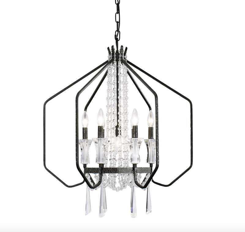 Varaluz 270P07OX Seven Light Pendant, Onyx Finish - LightingWellCo