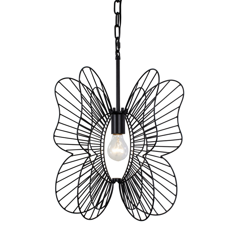 Varaluz 330P01BL One Light Mini Pendant, Black Finish - LightingWellCo