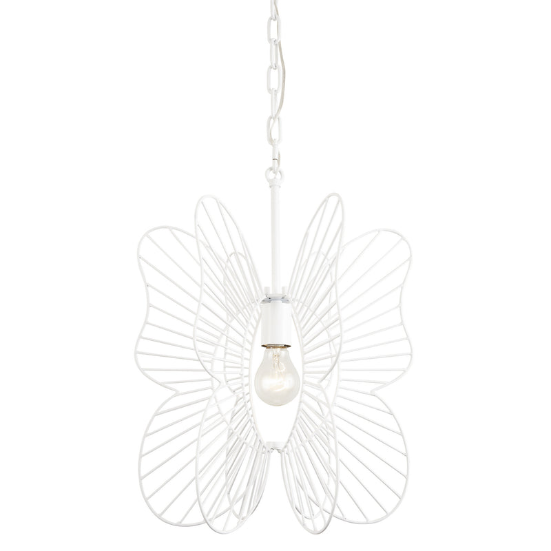 Varaluz 330P01WH One Light Mini Pendant, White Finish - LightingWellCo