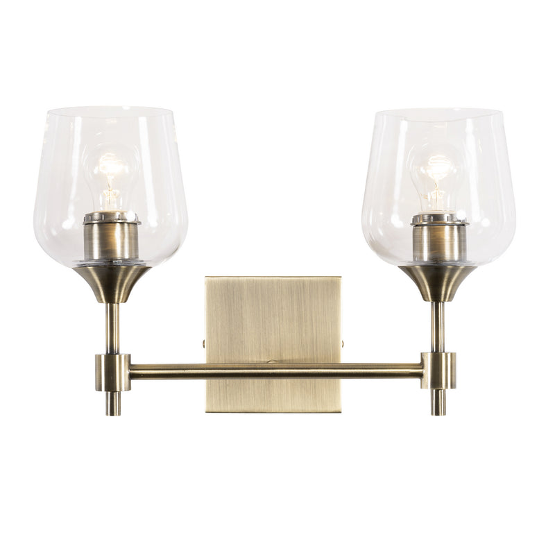 Varaluz 340B02AB Two Light Bath, Antique Brass Finish - LightingWellCo