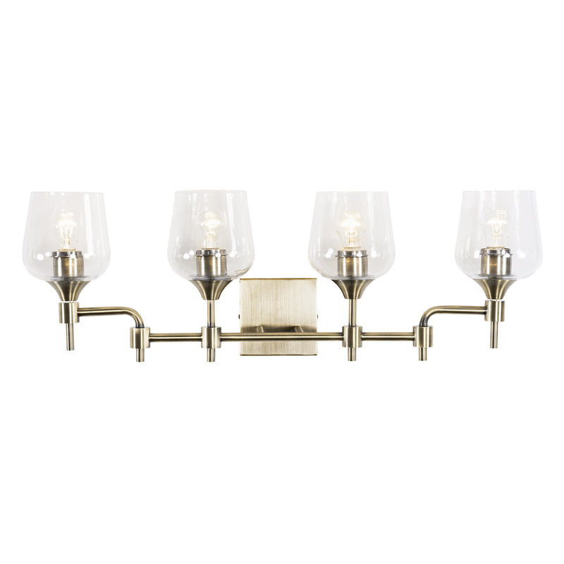 Varaluz 340B04AB Four Light Bath, Antique Brass Finish - LightingWellCo