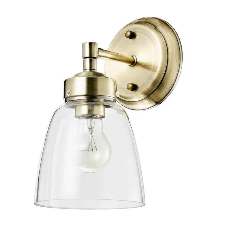 Varaluz 341B01AB One Light Bath, Antique Brass Finish - LightingWellCo