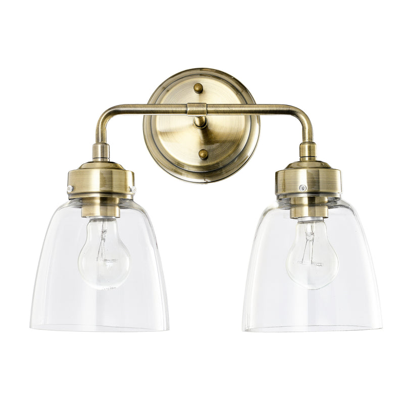 Varaluz 341B02AB Two Light Bath, Antique Brass Finish - LightingWellCo