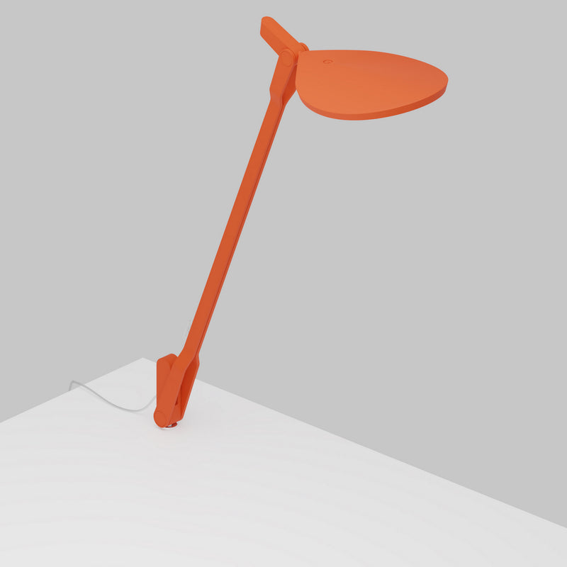 Koncept SPY-W-MOR-USB-THR LED Desk Lamp, Matte Orange Finish - LightingWellCo