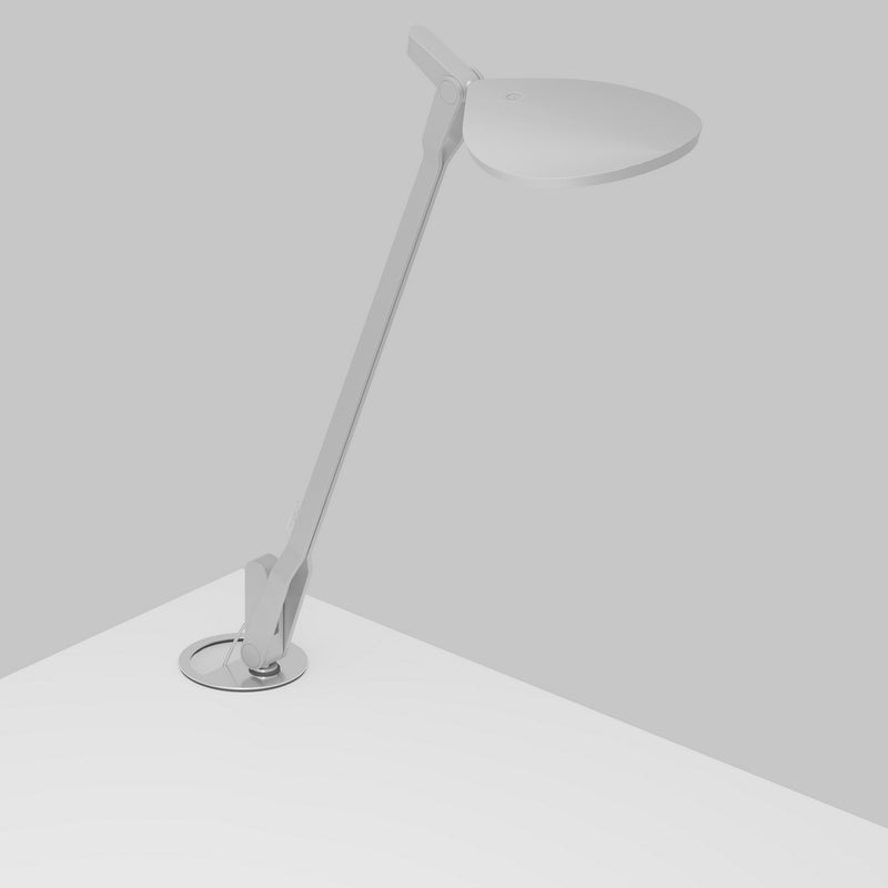 Koncept SPY-W-SIL-USB-GRM LED Desk Lamp, Silver Finish - LightingWellCo