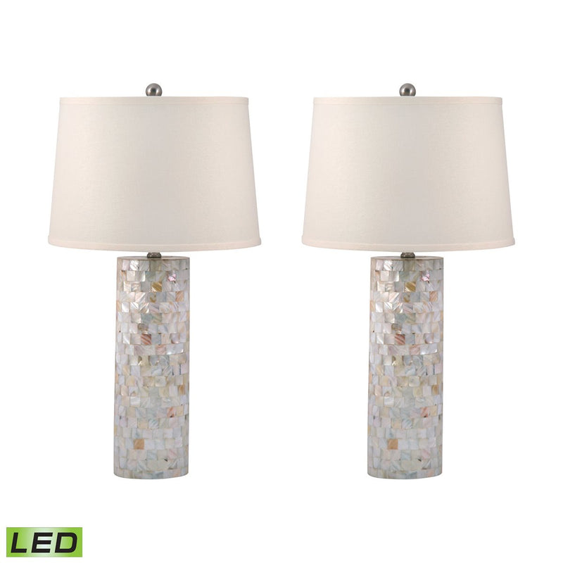ELK Home 812/S2-LED LED Table Lamp, Mother Of Pearl Finish - At LightingWellCo