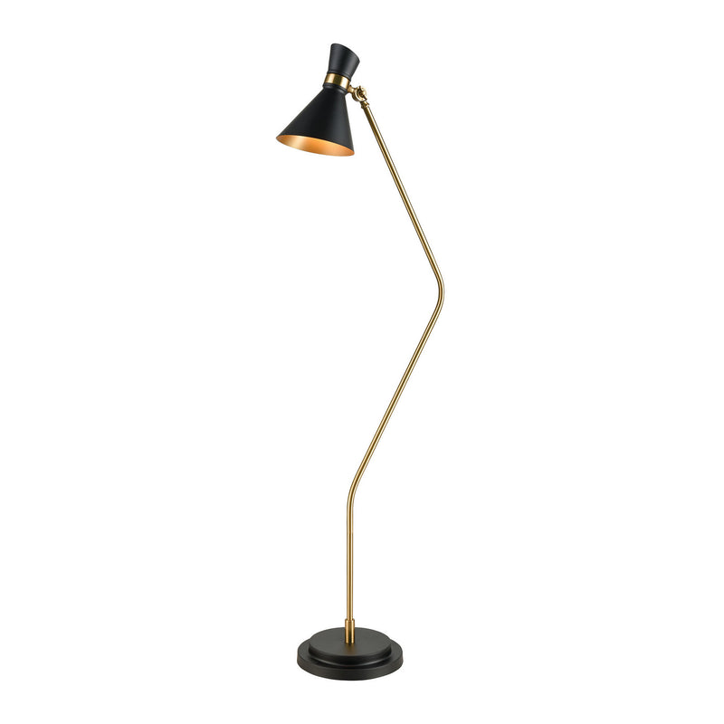 ELK Home D3805 One Light Floor Lamp, Black Finish-LightingWellCo